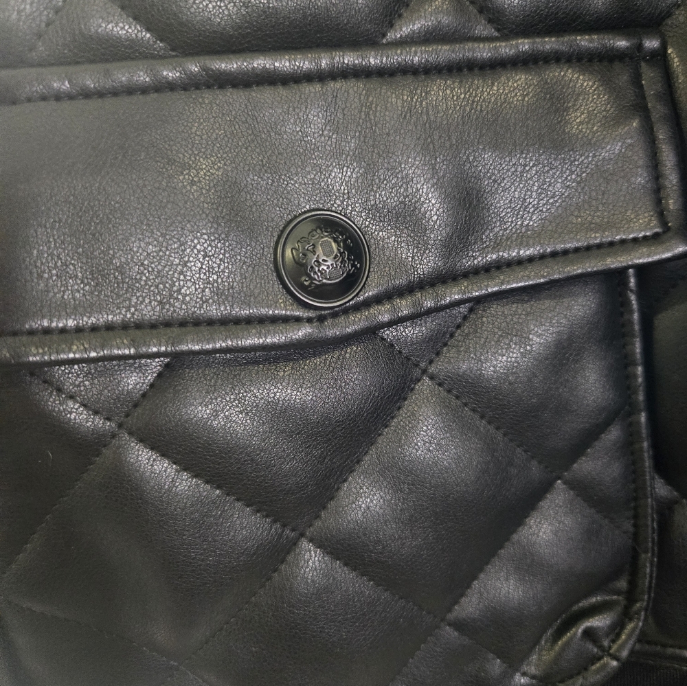 Nwt Bomber Leather Jacket Rebecca Minkoff XL - Picture 4 of 10